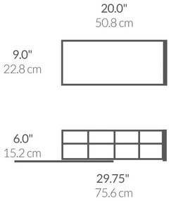 Acél kiegészítő polc – simplehuman