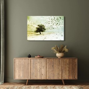 Kép - Festett madárállomány (90x60 cm)