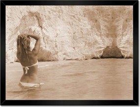 Poszterek keretben 40x30 Csaj a fürdőben