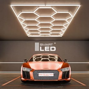 LED mennyezeti lámpatest LED/696W/85-265V 4000K 484x243 cm CRI 90 IP54 fehér