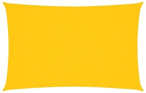 sárga téglalap alakú oxford-szövet napvitorla 2,5 x 5 m