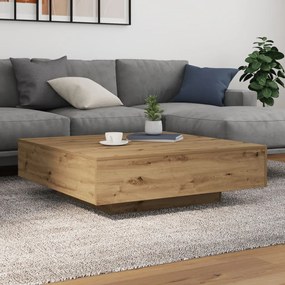 Kávéasztal Kézműves tölgy Mérnöki fa 100 x 100 x 31 cm