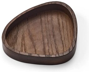 Barna dekoratív fa tárolódoboz 14x12,5x3 cm Curve S – LIND DNA