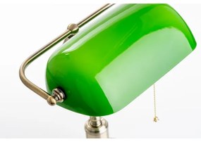 Brilagi - BANK OFFICE asztali lámpa 1xE27/60W/230V réz/zöld