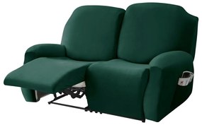 Relax Fotel Huzat (bársonyos, 2 üléses, sötétzöld, rugalmas)