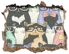 3d-s lyukat fali matrica Macskák szemüveg nd-k-58024892