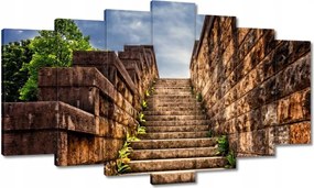 Festmények 140x80 Kőlépcső fal