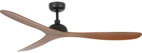 FARO 33447WT - Mennyezeti ventilátor GOTLAND L barna/fekete átm. 132 cm WT + távirányító