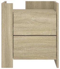 Sonoma tölgy színű szerelt fa éjjeliszekrény 45 x 50 x 50 cm