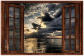 Poszterek 90x60 Naplemente a felhők között