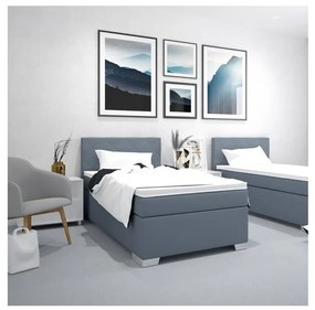 Kárpitozott IDA ágy matraccal, 90 x 200 cm, kék