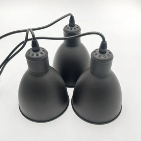 Brilagi - RIDDY LED csillár kábelen 3xE27/60W/230V fekete
