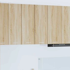 Függő szekrény Riga 2 pcs Sonoma tölgy és fehér 30 x 31 x 80 cm