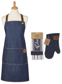 Konyharuha, kötény és edényfogó szett 5 db-os Oxford Denim – Cooksmart ®