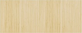 vidaXL négyszögletű világos természetes bambusz szőnyeg 80 x 200 cm