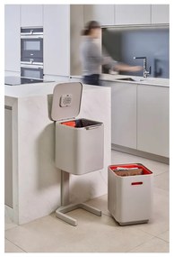 Totem Compact háromrekeszes krémfehér szelektív szemetes, 40 l - Joseph Joseph