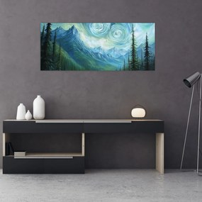 Kép - Táj Van Gogh érintésével (120x50 cm)