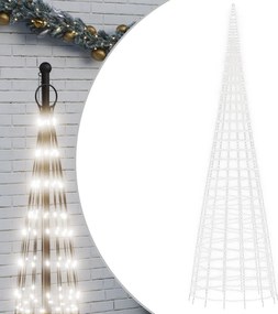 vidaXL hideg fehér LED karácsonyfa zászlórúdra 3000 LED 800 cm