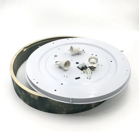 Brilagi - PINO mennyezeti lámpa, 3 x E27/15 W/230 V, fenyő/zöld, átm. 47,5 cm