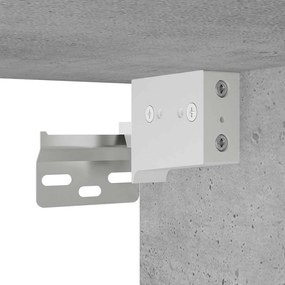 betonszürke szerelt fa fali fürdőszobaszekrény 80 x 25 x 40 cm