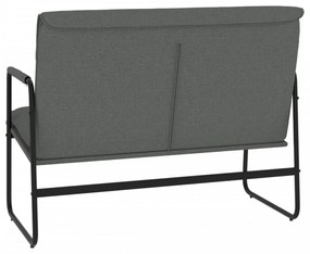 sötétszürke szövet pad 100 x 64 x 80 cm