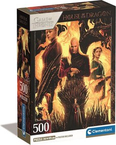 Sárkányok Háza Fire 500 db-os puzzle Clementoni