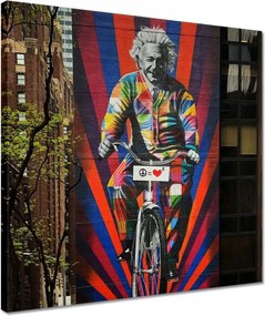 Festmények 40x40 Albert Einstein Graffiti