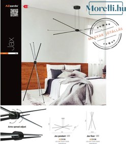 Függeszték Fekete JaxLED AZZARDO 3135