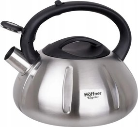 Acél Vízforraló Síppal Ezüst 3L Hoffner Elegance