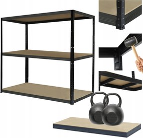 Tárolószekrény garázs fém Black Helios 106x110x45cm 3Px275kg Pl