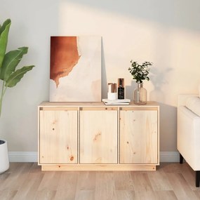tömör fenyőfa tálalószekrény 111 x 34 x 60 cm