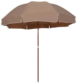 tópszínű napernyő acélrúddal 300 cm