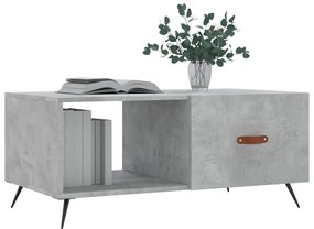 Betonszürke szerelt fa dohányzóasztal 90 x 50 x 40 cm