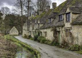 Poszter 29,7x21cm Régi házikó Biburyben, Assaf Frank