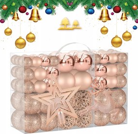 Karácsonyfadíszek Törhetetlen Karácsonyfadíszek Szett 102 db-os