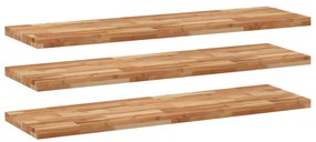 3 db olajbevonatú tömör akácfa függőpolc 140 x 40 x 4 cm