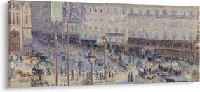 Kép - Camille Pissarro, The Place du Havre, reprodukciók (120x50 cm)