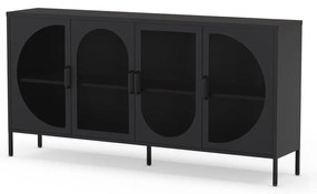 Fekete komód 160x90 cm Tayra – Marckeric