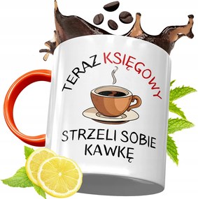 Narancssárga Bögre Könyvelőnek Ajándék fényképes nyomattal