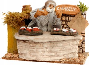 Mozgatható betlehem figura 'Fánk eladó' 220V- 10cm magas figurákhoz