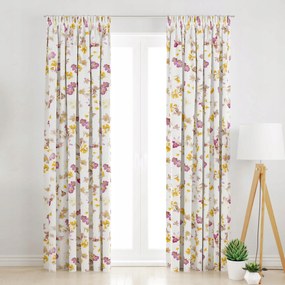 Szalagfüggöny Sárga Virágok 145x270