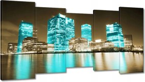 Vászonkép 150x80 Kék felhőkarcolók London