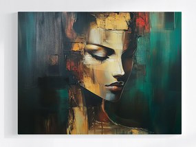 Vászonkép Canvas Figura Portré Nő Arc Elmélkedés 80x60