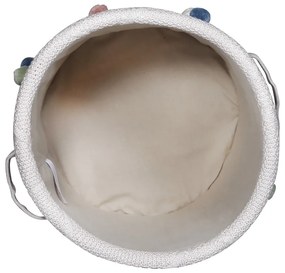 Világosbarna textil játéktároló kosár ø 30x35 cm Taupe – Kindsgut