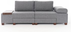 3 személyes kanapéágy Perenna Linen - Szürke