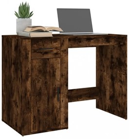 füstös tölgy színű szerelt fa íróasztal 100x49x75 cm