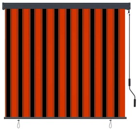 narancssárga és barna kültéri roló 160 x 250 cm