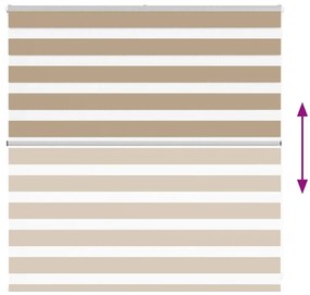 zebrafüggönnyel homokbarna szövetszélesség 145,9 cm poliészter