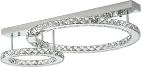 ZUMA LINE MX3713-2-3CT GIRONA Kristály Mennyezeti Lámpa Króm LED IP20