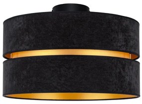 Duolla - Mennyezeti lámpa DUO 1xE27/40W/230V átm. 40 cm fekete/arany